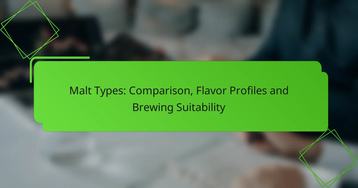 Malt Types: Comparison, Flavor Profiles and Brewing Suitability